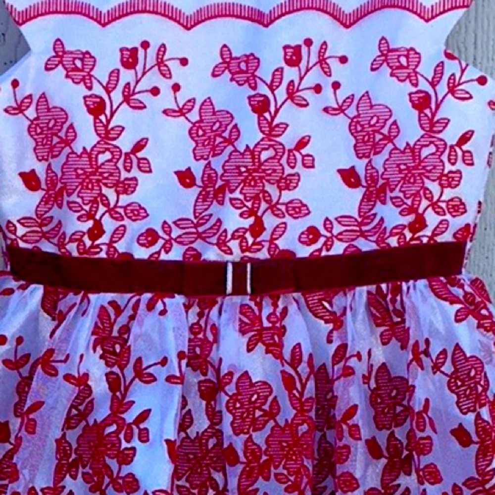 Regal in red girls dress